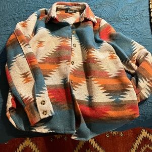 Small Aztec Shacket.